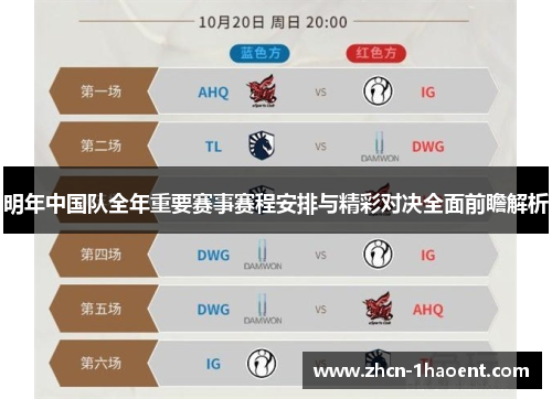 明年中国队全年重要赛事赛程安排与精彩对决全面前瞻解析 明年中国队全年重要赛事赛程安排与精彩对决全面前瞻解析